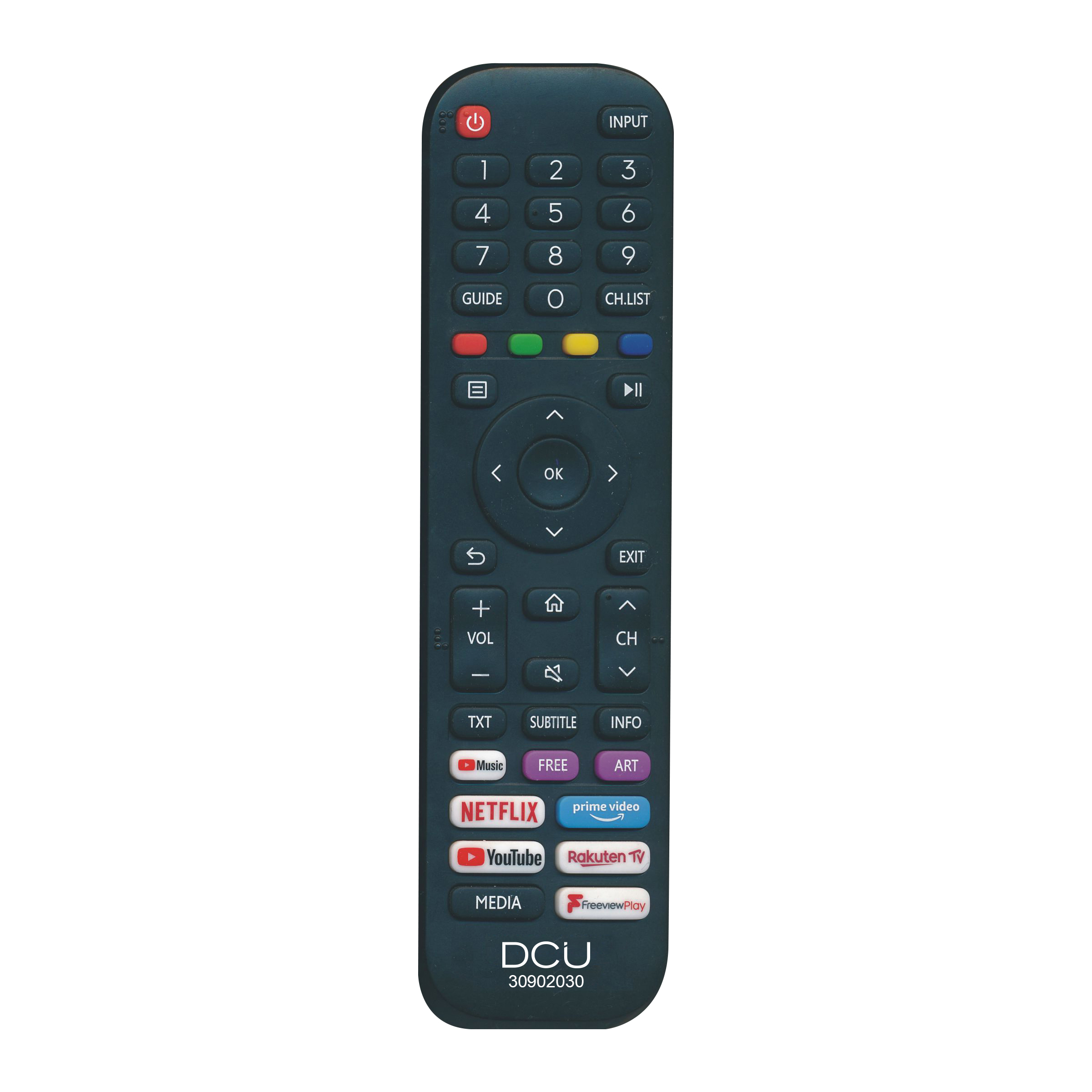 Mando a distancia para televisor Dcu para Hisense Smart TV